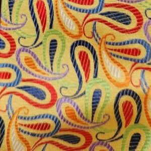 Shirts Ties N Links $70 Rainbow Paisley Silk Tie Maximalist Hand Sewn Made in US